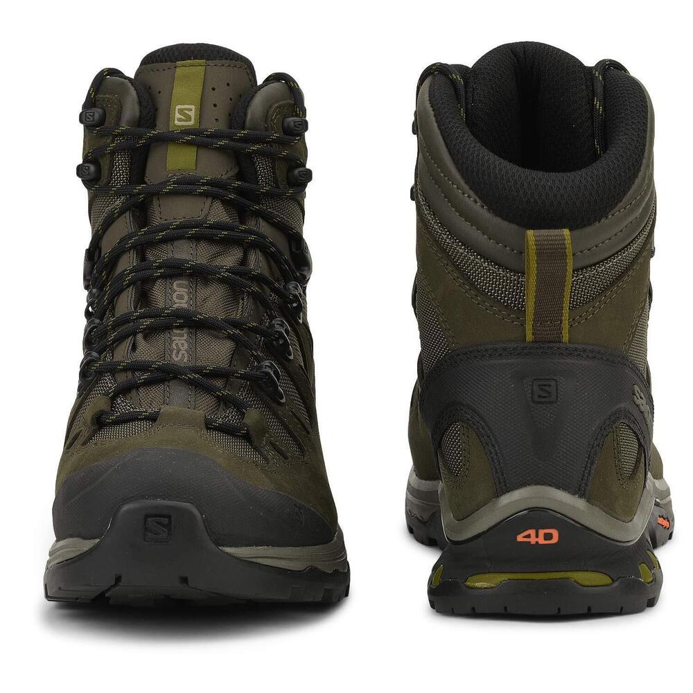 SALOMON QUEST 4D 3 GORE-TEX BACKPACKING BOOTS FOR MEN, WREN/BUNGEE CORD/GREEN SU - Picture 5 of 6
